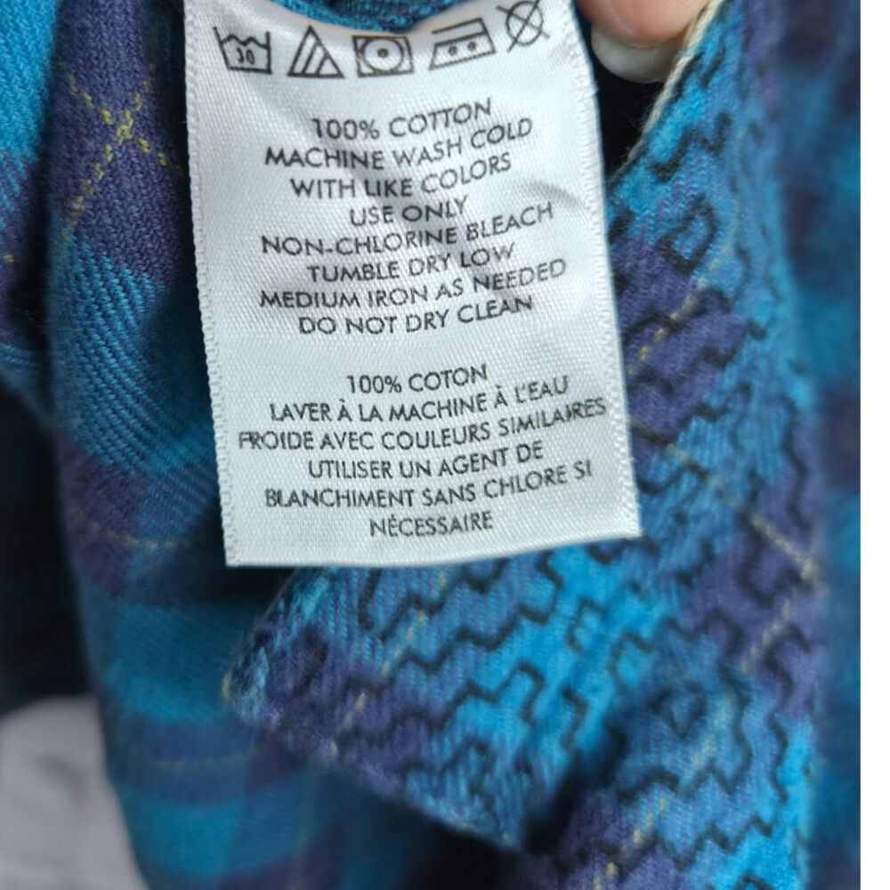 Koto Urban Outfitters Mens M Geometric Aztec Southwestern Button Down Shirt Blue - Picture 6 of 7